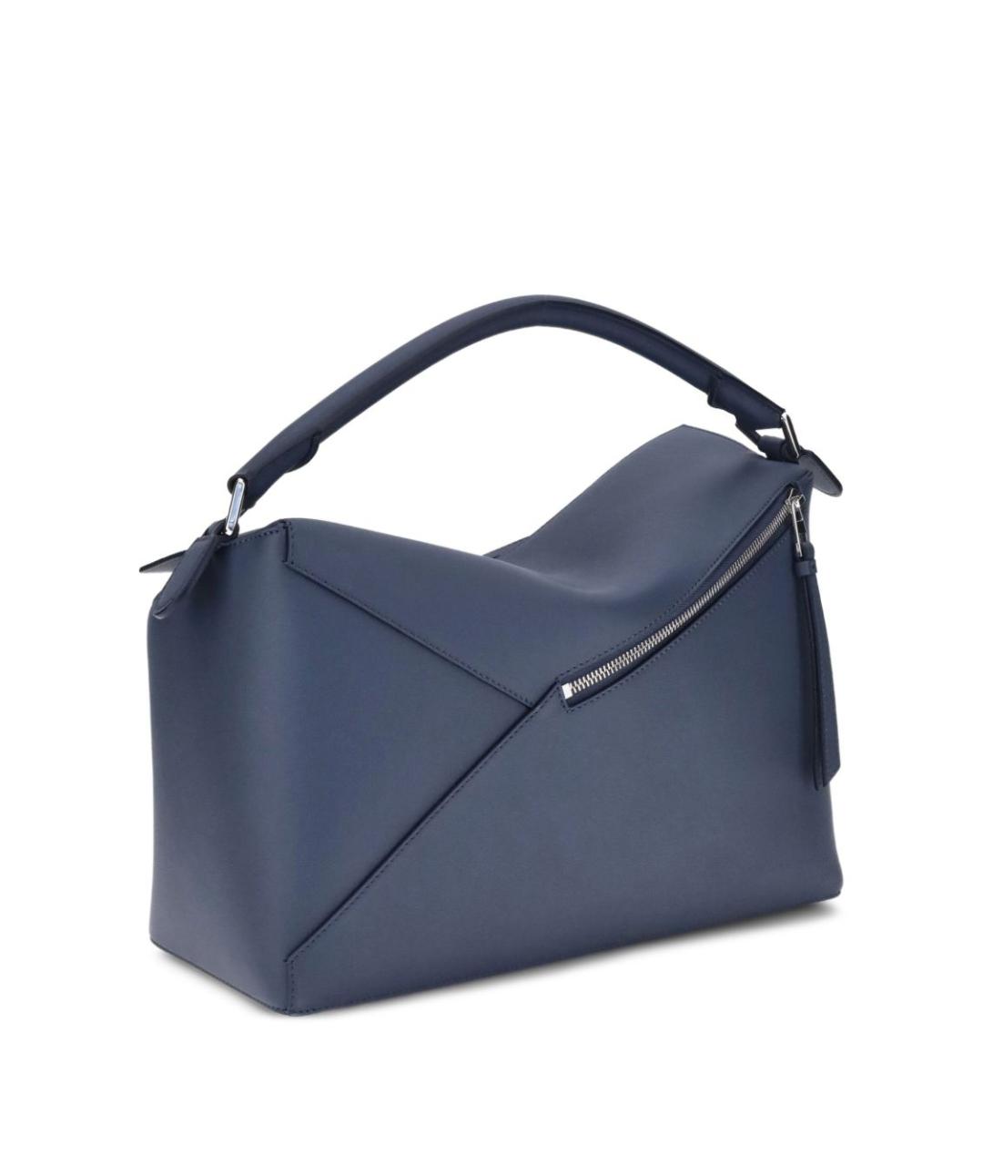 LOEWE Синяя кожаная сумка тоут, фото 3