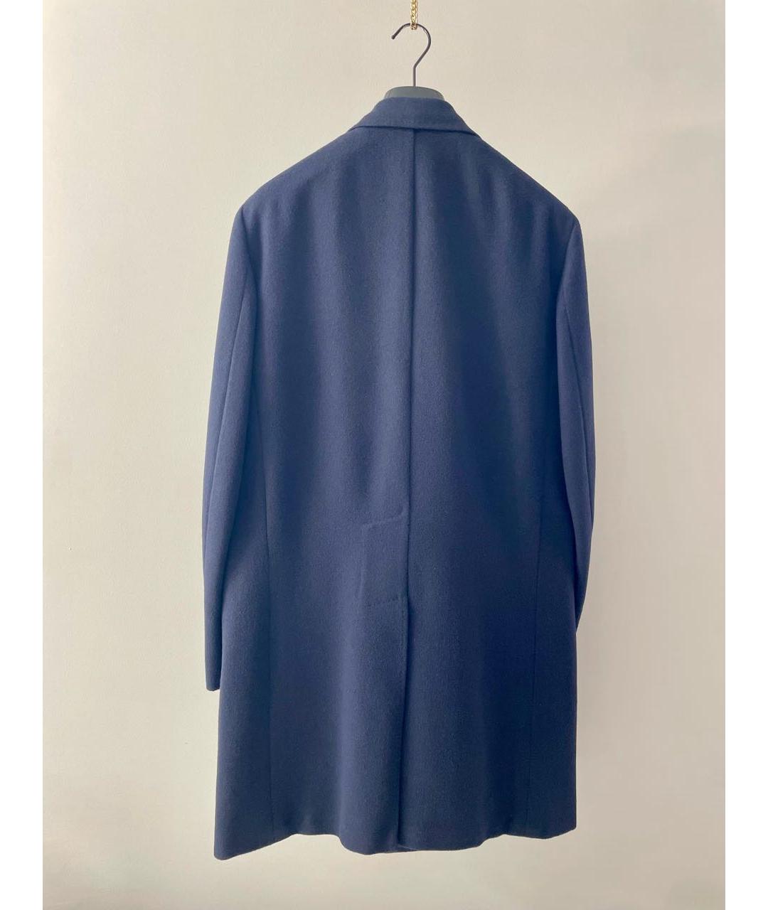BRIONI Темно-синее шерстяное пальто, фото 2