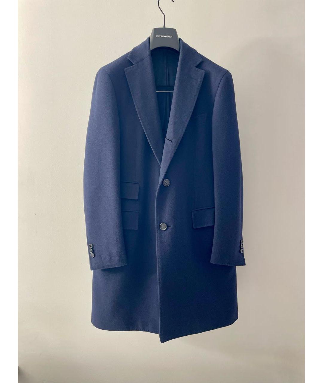 BRIONI Темно-синее шерстяное пальто, фото 7