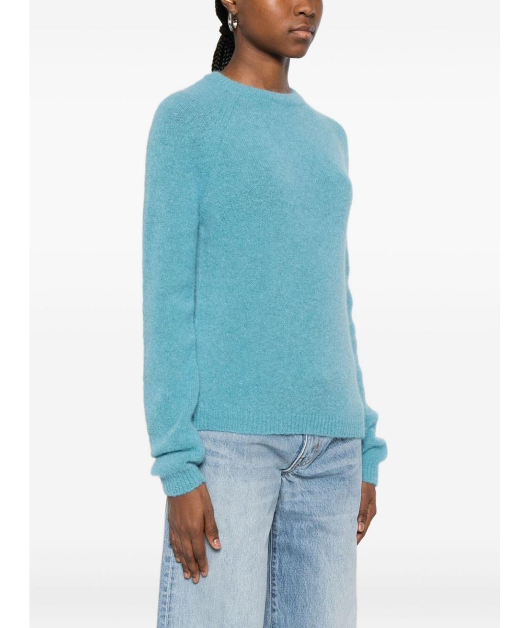 BASE Бирюзовый шерстяной джемпер / свитер, фото 3