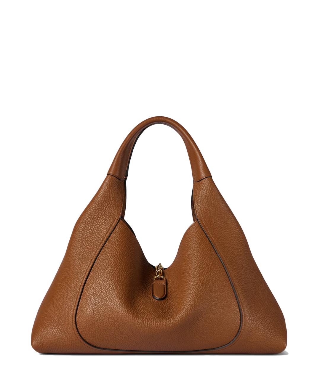 GUCCI Коричневая кожаная сумка тоут, фото 4