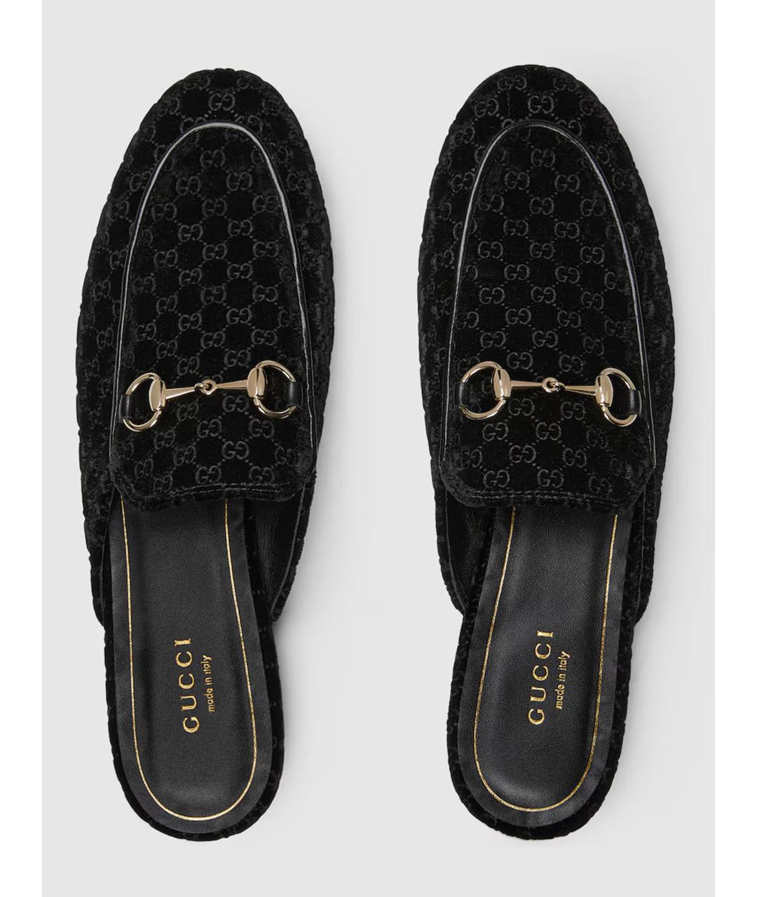 GUCCI Черные кожаные мюли, фото 3