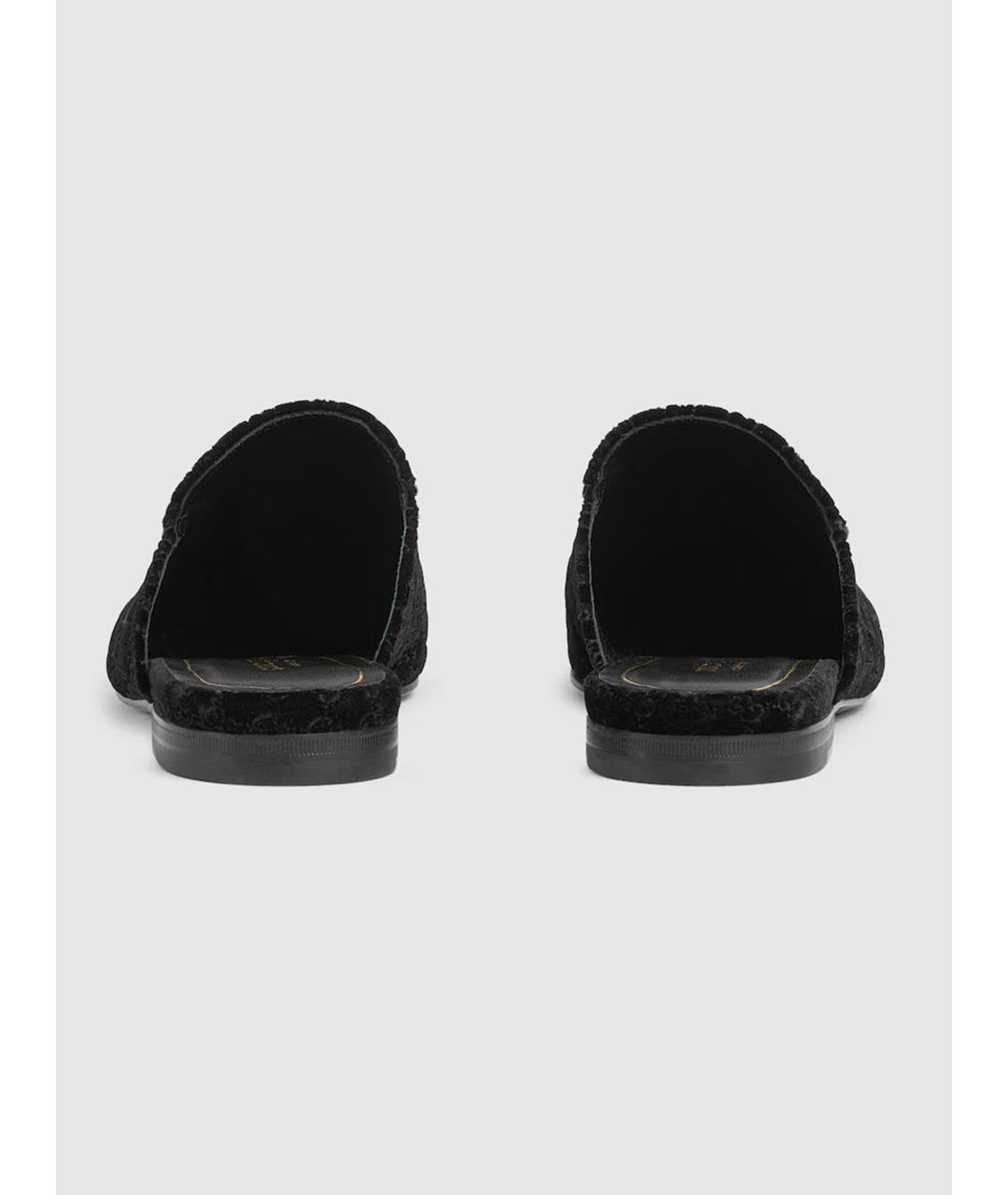 GUCCI Черные кожаные мюли, фото 4