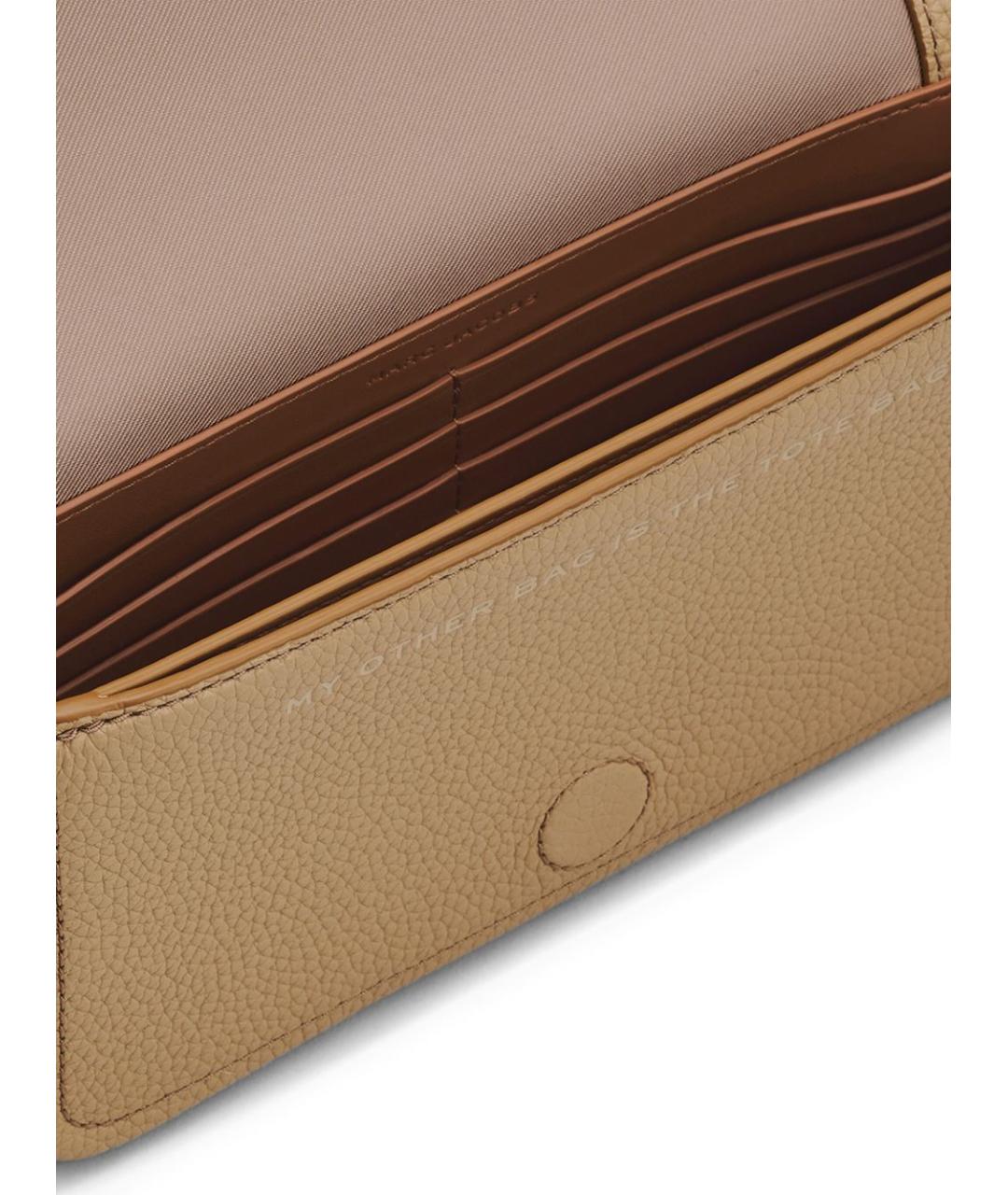 MARC JACOBS Бежевая кожаная сумка через плечо, фото 5