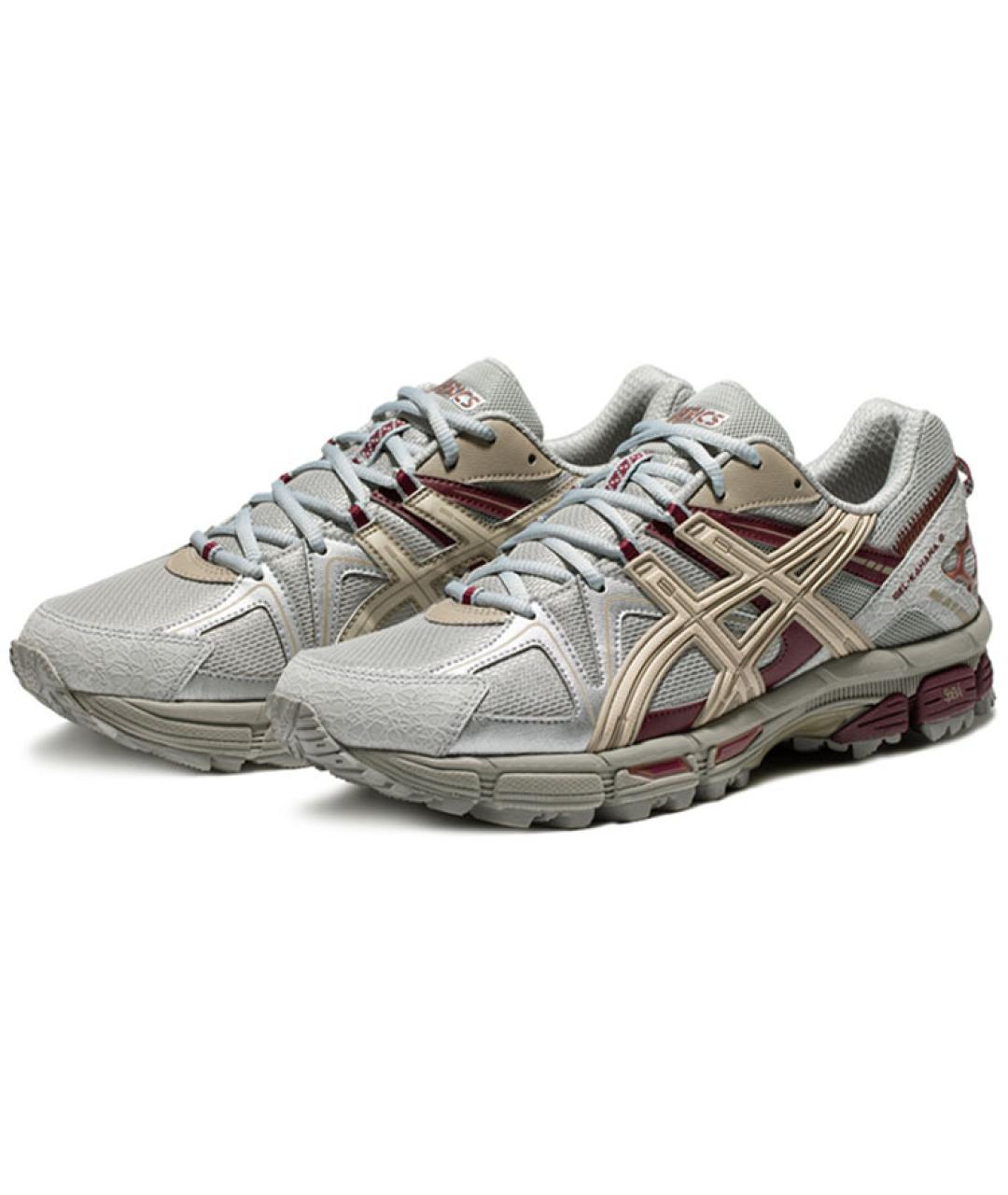 ASICS Серые текстильные низкие кроссовки / кеды, фото 2