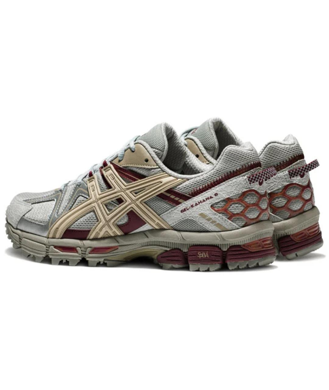 ASICS Серые текстильные низкие кроссовки / кеды, фото 6