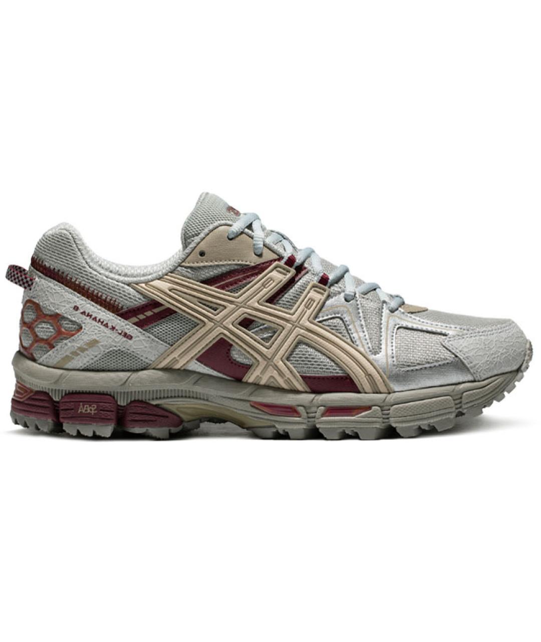 ASICS Серые текстильные низкие кроссовки / кеды, фото 7