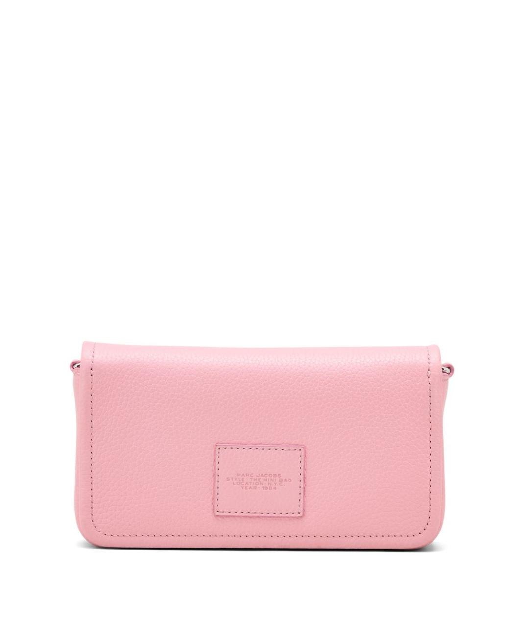 MARC JACOBS Розовая кожаная сумка через плечо, фото 2