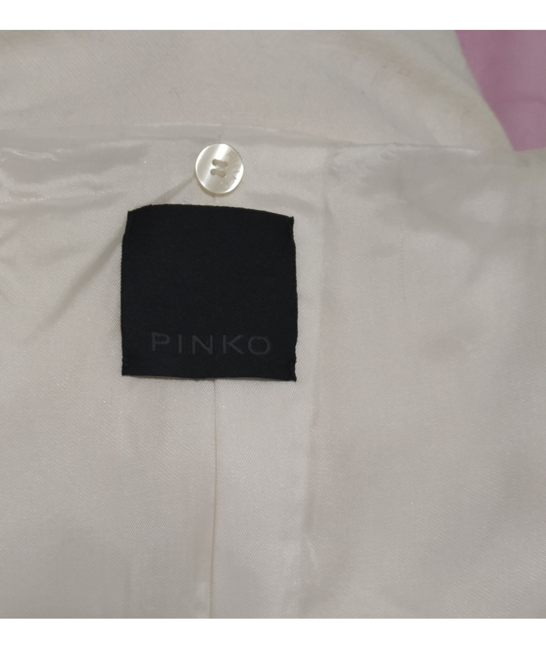PINKO Белое шерстяное пальто, фото 3