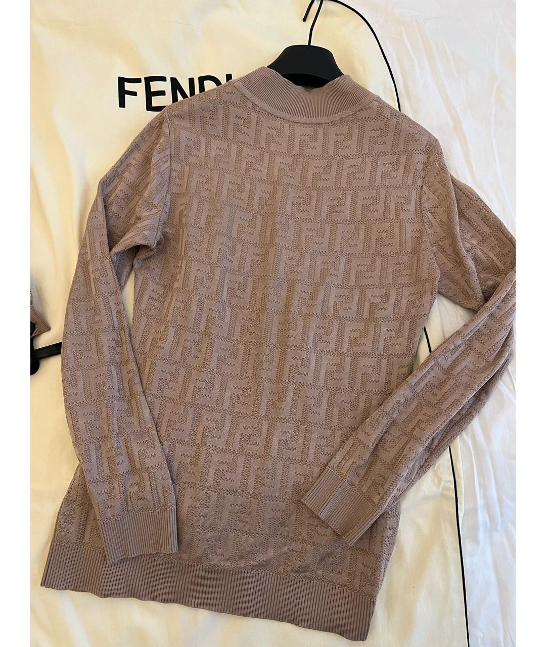 FENDI Бежевый хлопковый костюм с юбками, фото 5