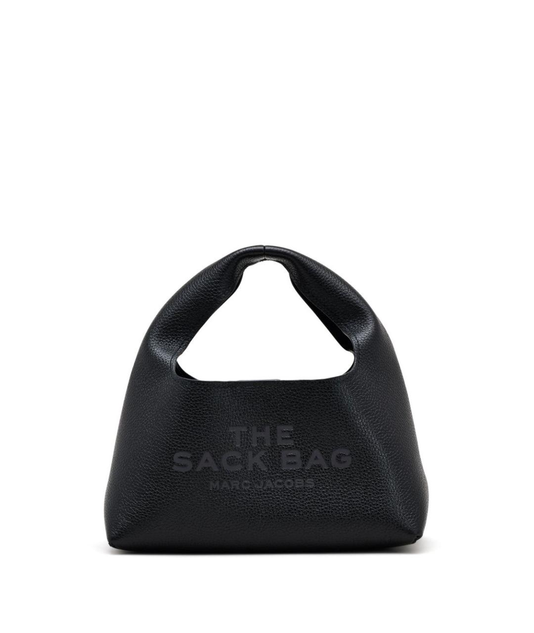 MARC JACOBS Черная кожаная сумка с короткими ручками, фото 1