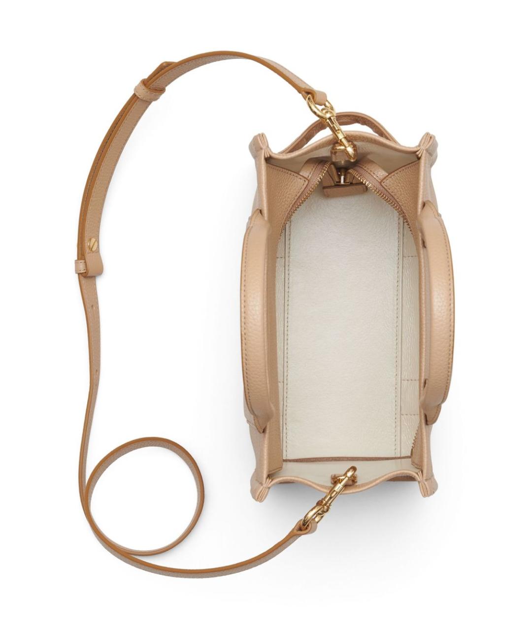 MARC JACOBS Бежевая кожаная сумка тоут, фото 6