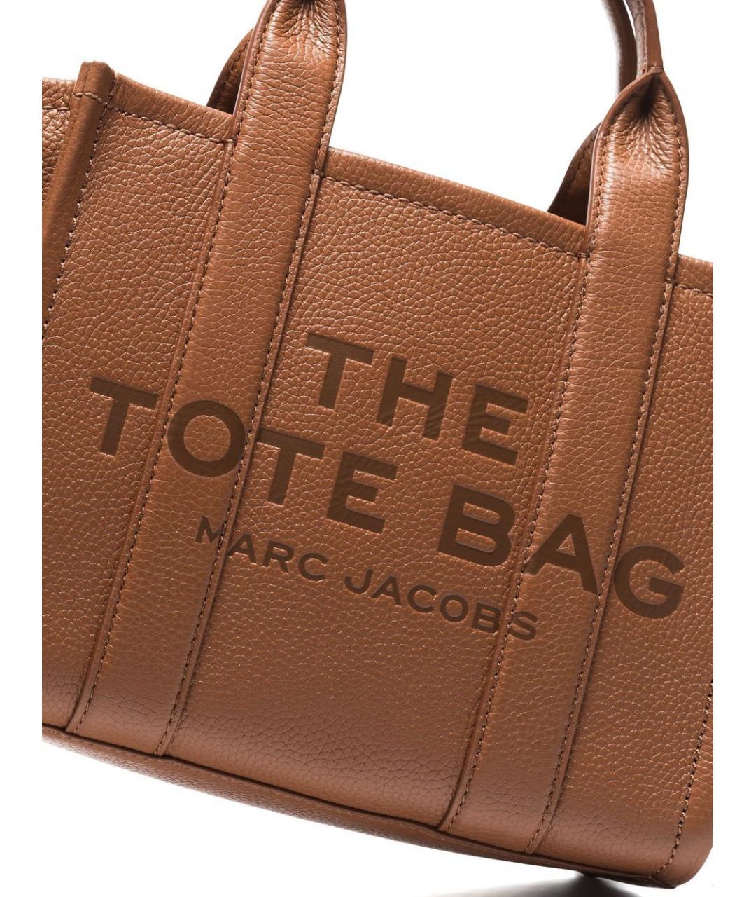 MARC JACOBS Коричневая кожаная сумка тоут, фото 5