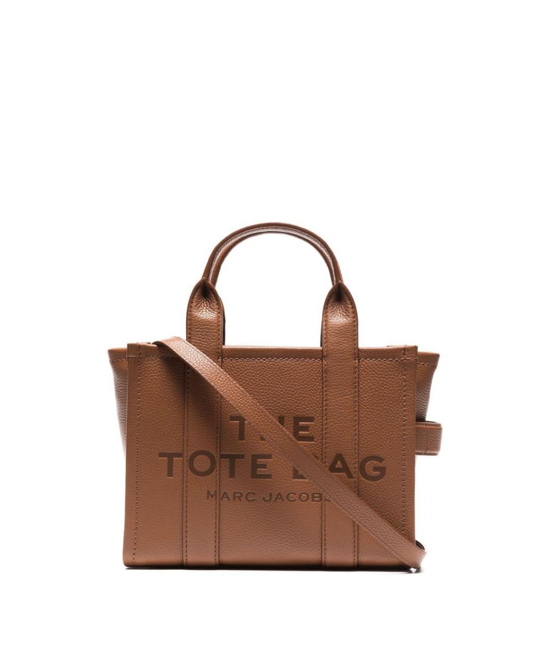 MARC JACOBS Коричневая кожаная сумка тоут, фото 1