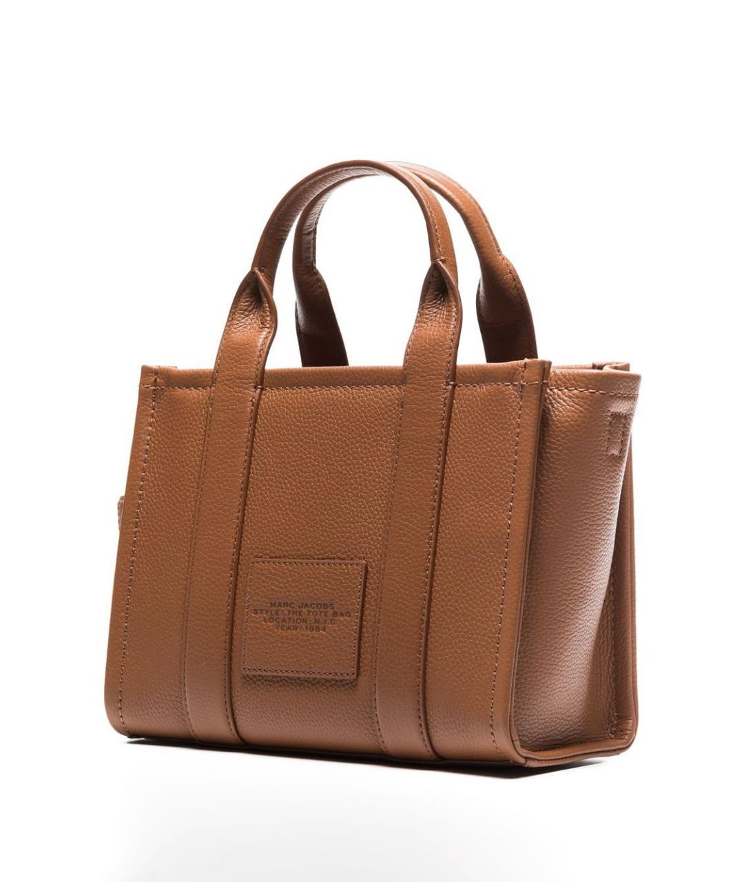 MARC JACOBS Коричневая кожаная сумка тоут, фото 3