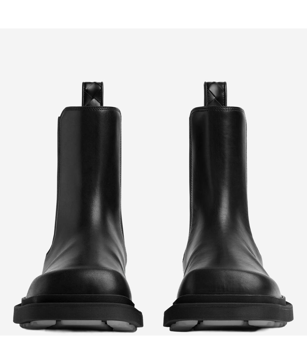 BOTTEGA VENETA Черные кожаные ботинки, фото 2