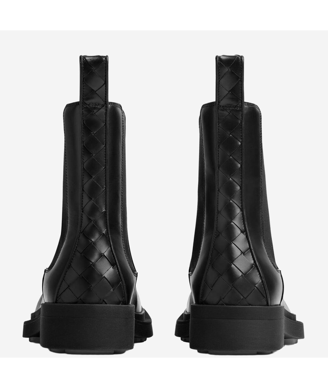 BOTTEGA VENETA Черные кожаные ботинки, фото 3