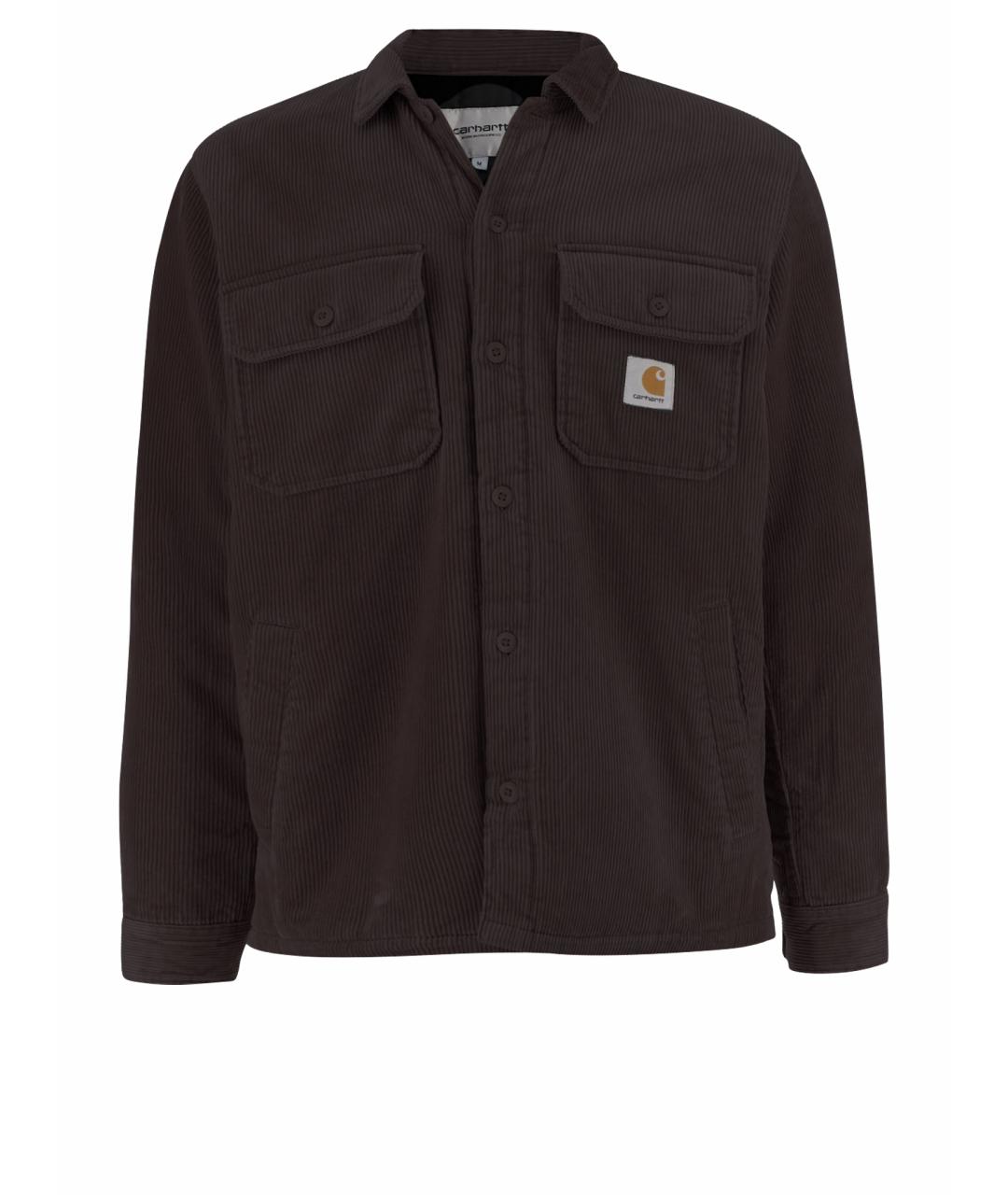 CARHARTT WIP Коричневая хлопковая кэжуал рубашка, фото 1