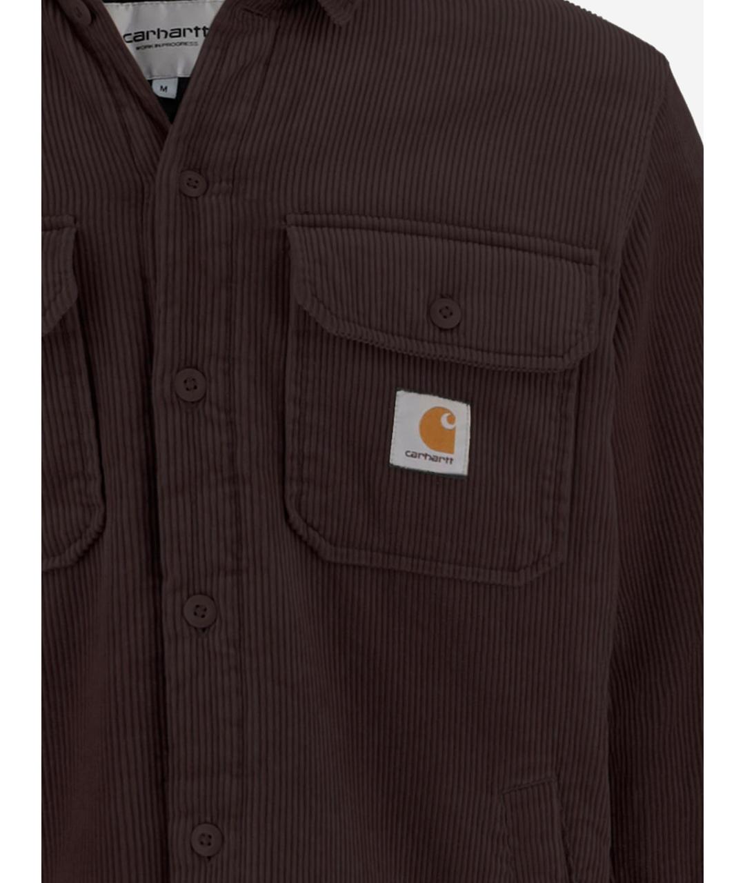 CARHARTT WIP Коричневая хлопковая кэжуал рубашка, фото 3