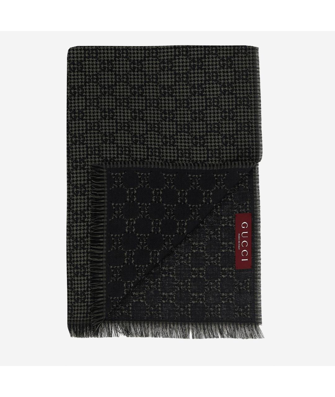 GUCCI Серый шарф, фото 2
