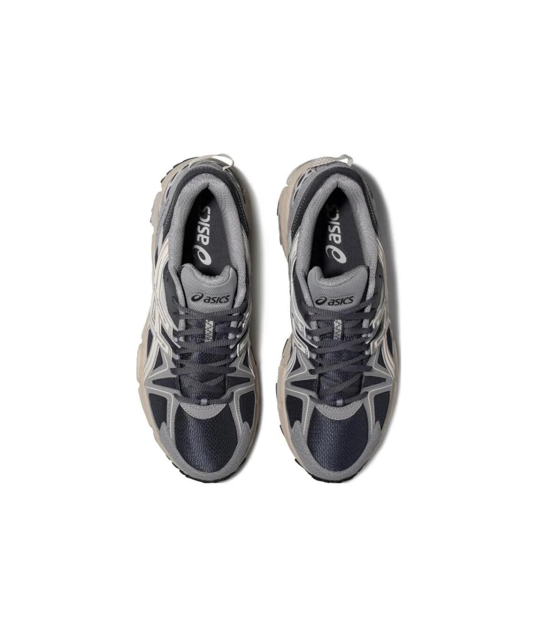 ASICS Серые текстильные низкие кроссовки / кеды, фото 3