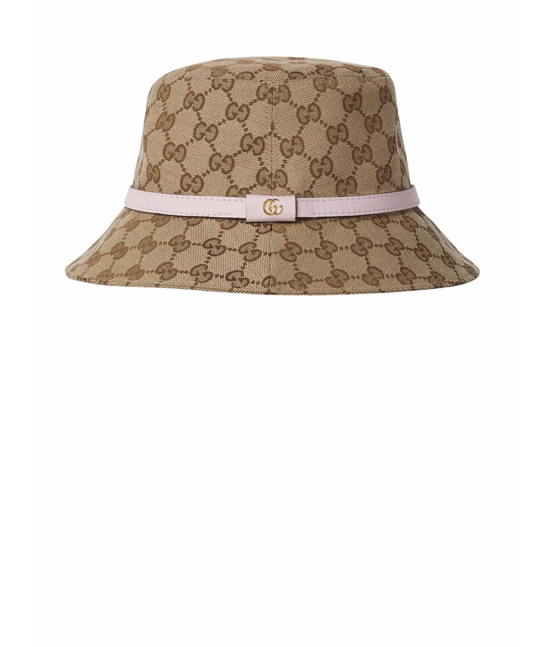 GUCCI Бежевая хлопковая панама, фото 1