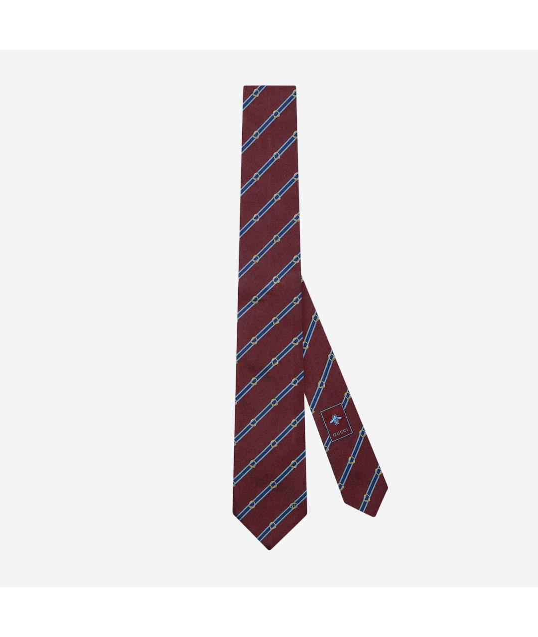 GUCCI Красный шелковый галстук, фото 3