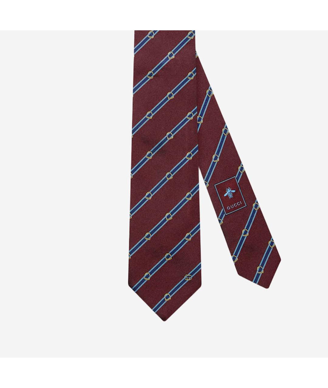 GUCCI Красный шелковый галстук, фото 2
