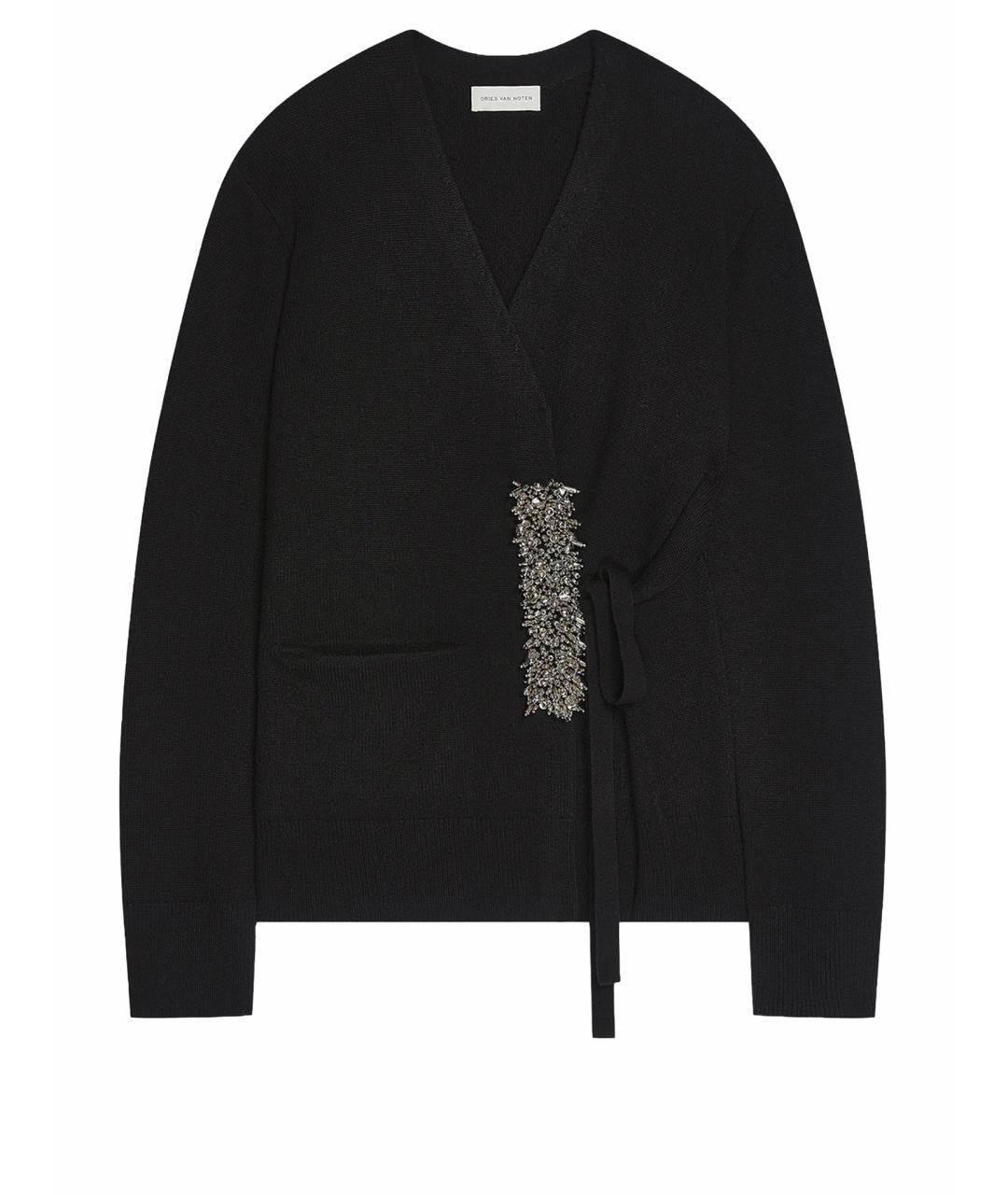 DRIES VAN NOTEN Черный кашемировый кардиган, фото 1