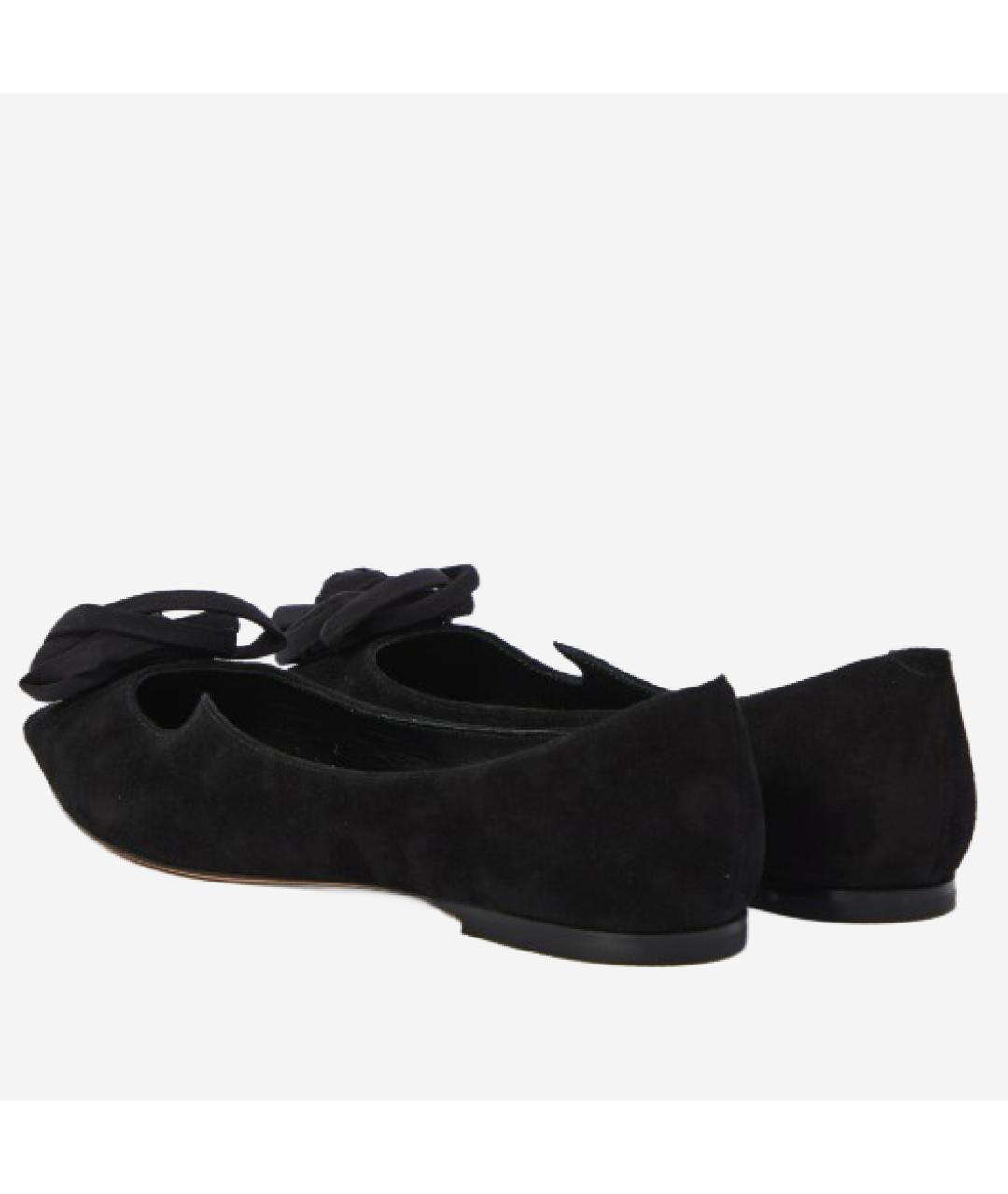 ROGER VIVIER Черные замшевые балетки, фото 3