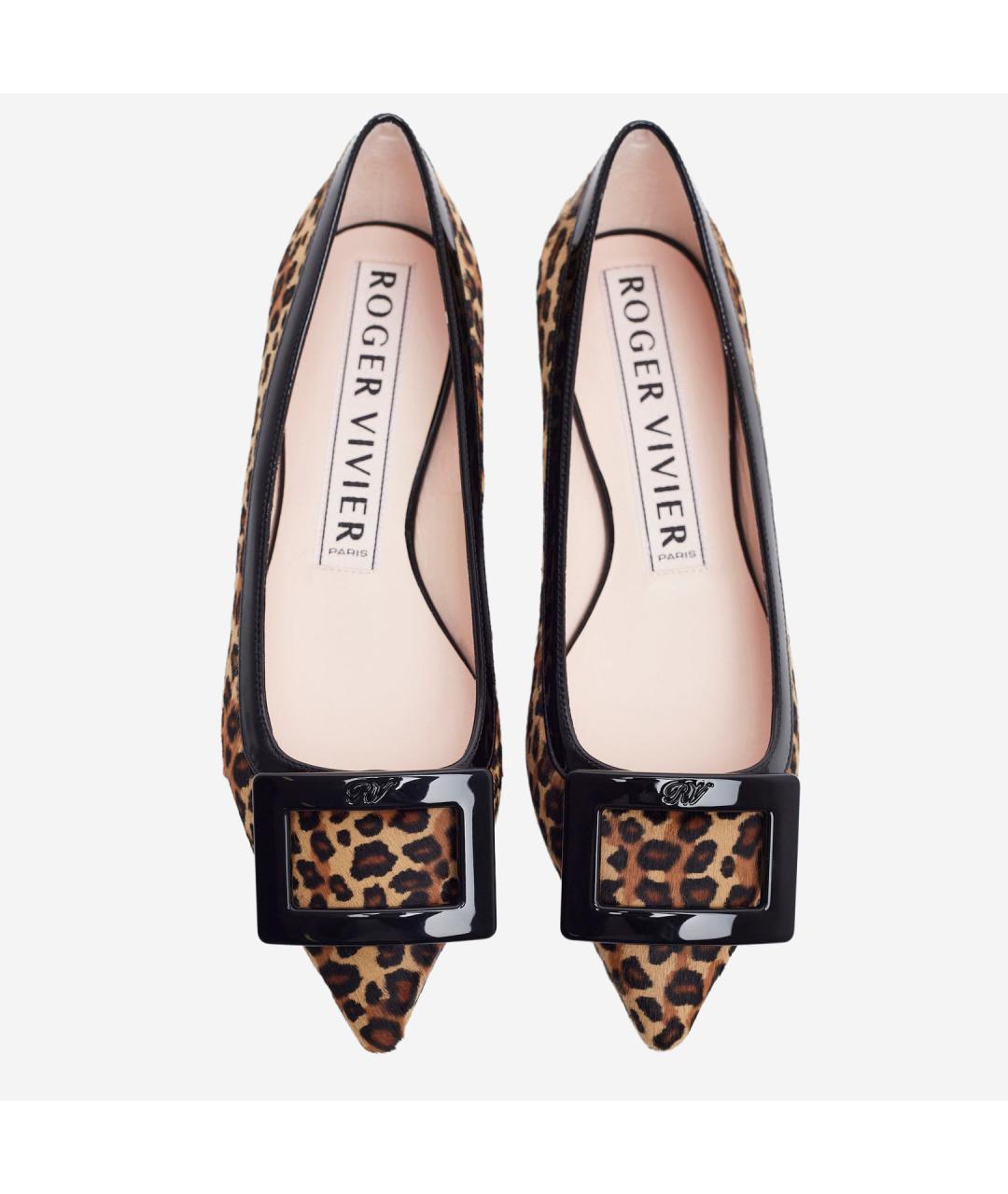 ROGER VIVIER Мульти кожаные балетки, фото 4