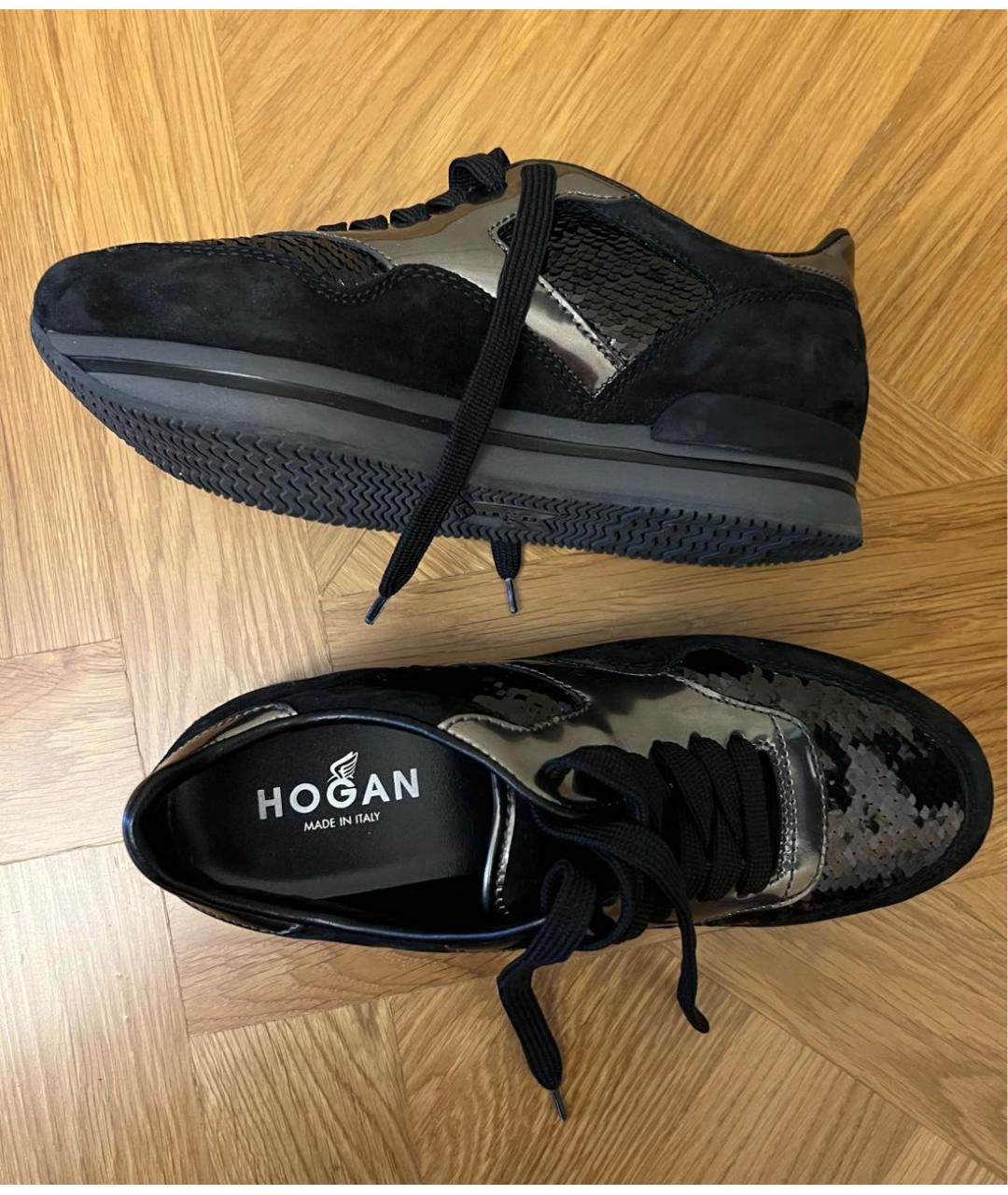 HOGAN Черные кроссовки, фото 2