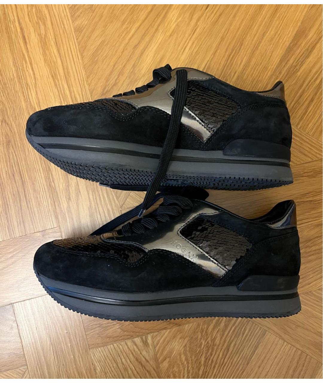 HOGAN Черные кроссовки, фото 4