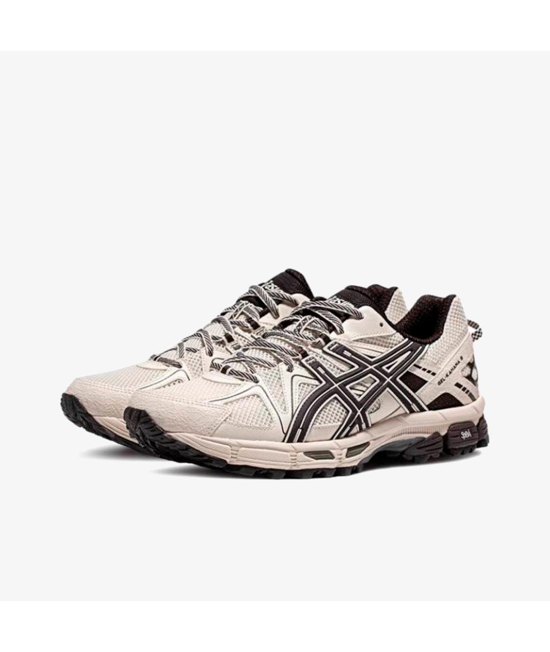 ASICS Белые текстильные низкие кроссовки / кеды, фото 3
