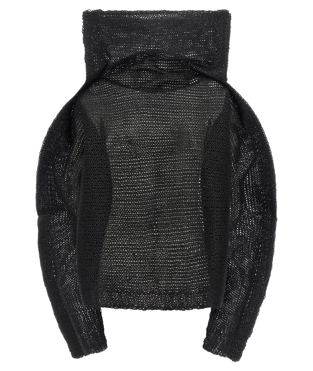 ISSEY MIYAKE Черная шерстяная блузы, фото 1