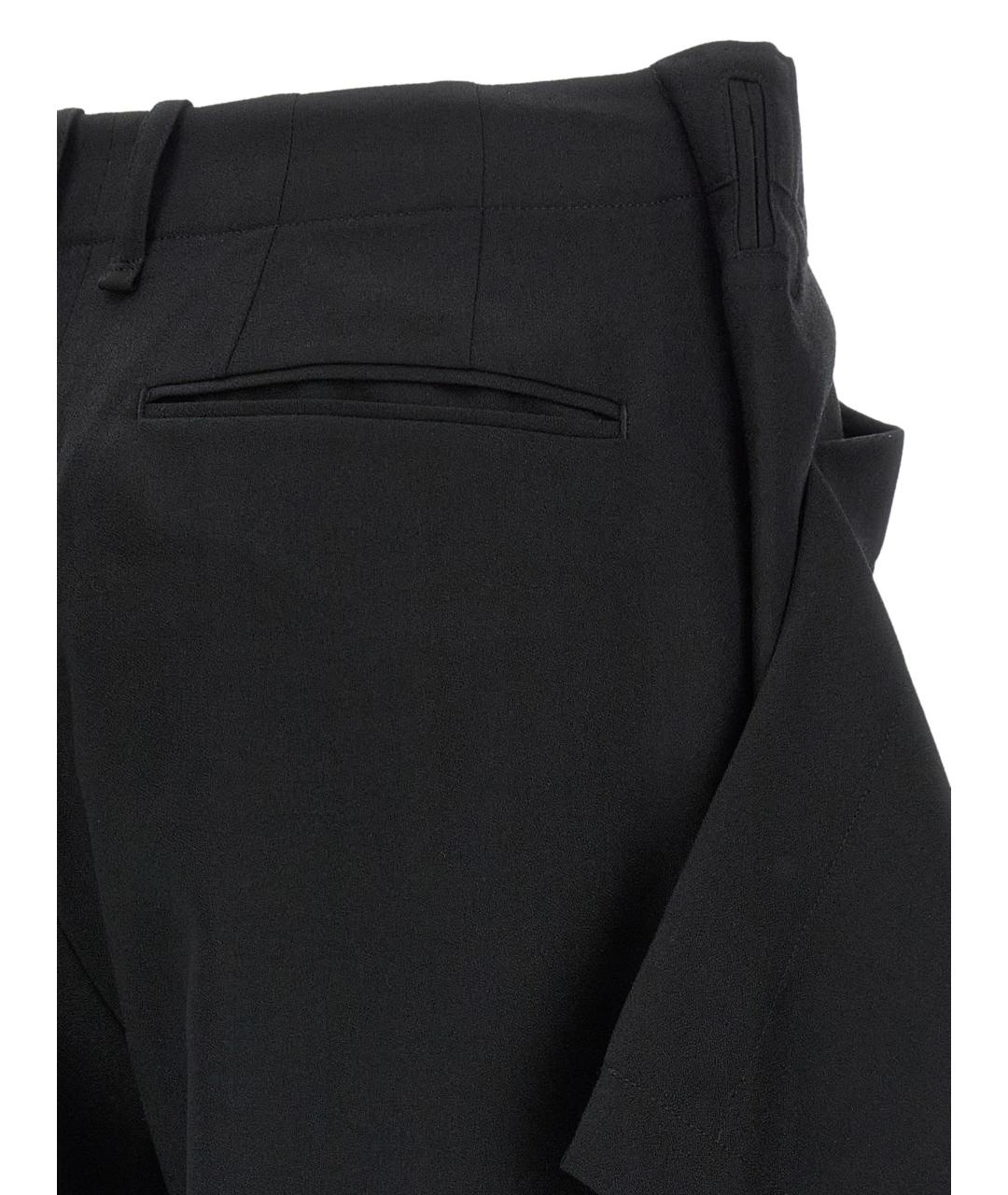 ISSEY MIYAKE Черные шерстяные прямые брюки, фото 4