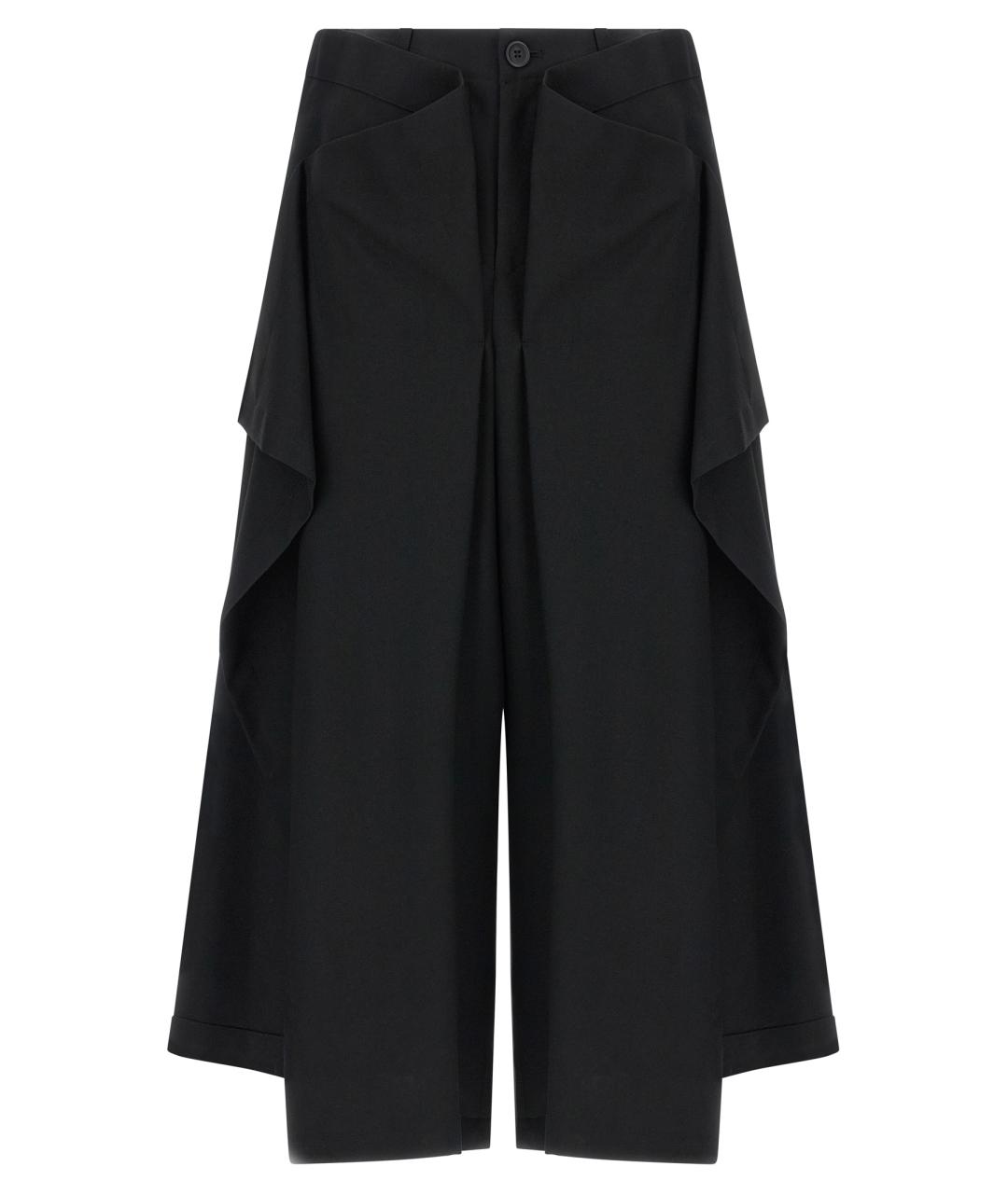 ISSEY MIYAKE Черные шерстяные прямые брюки, фото 1
