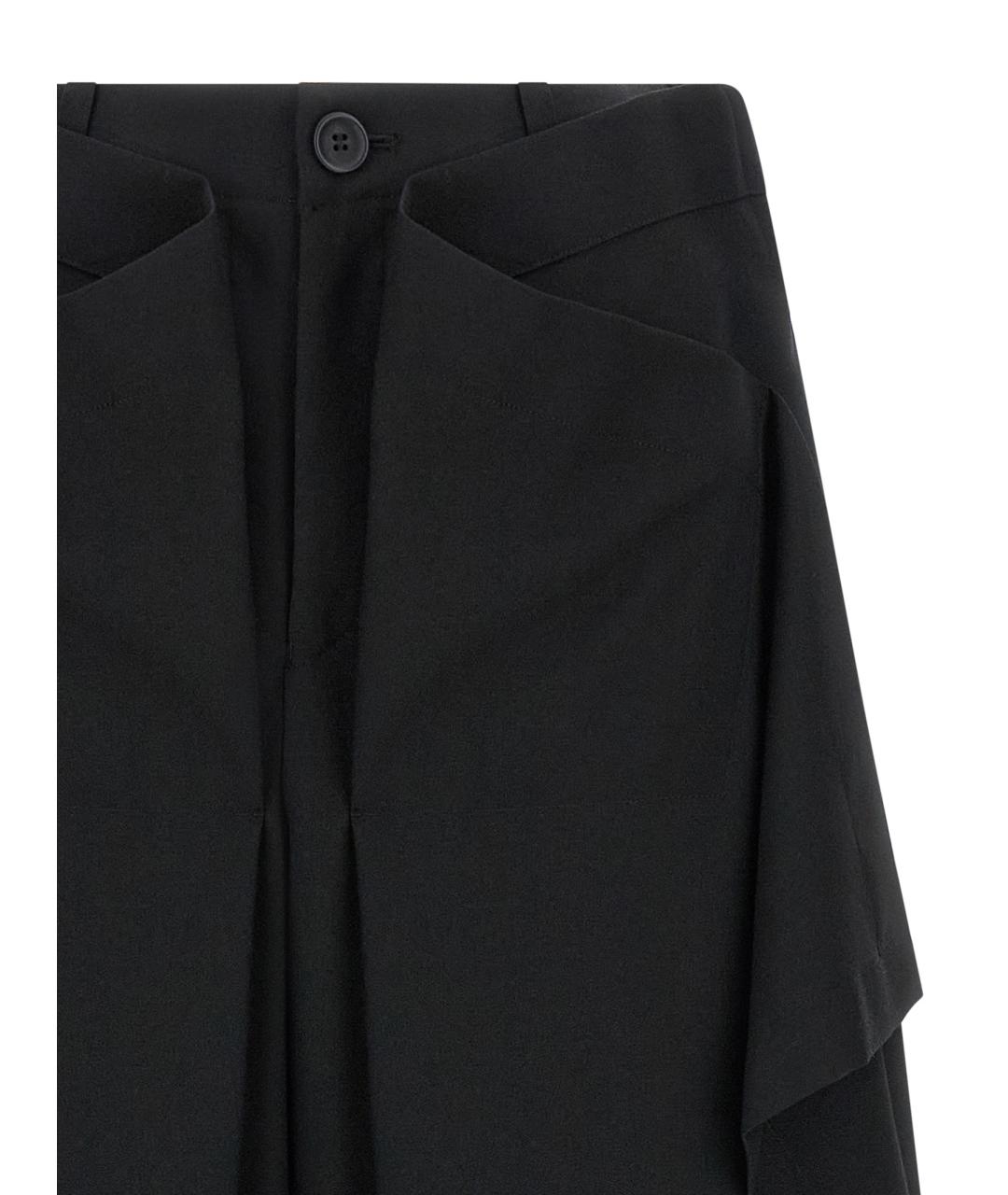 ISSEY MIYAKE Черные шерстяные прямые брюки, фото 3