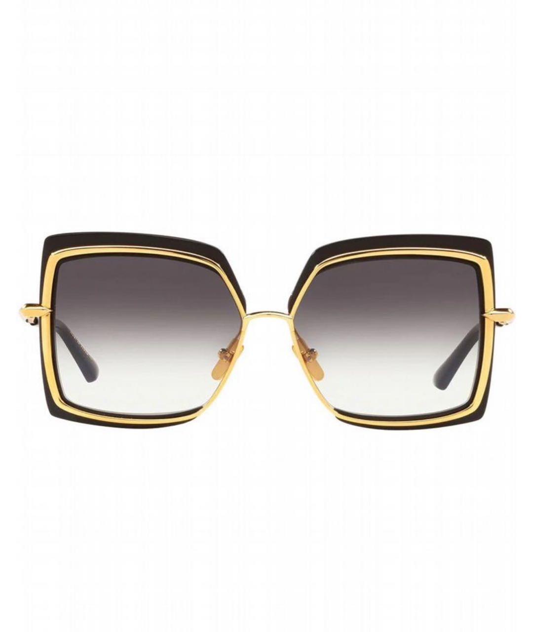 DITA Золотые металлические солнцезащитные очки, фото 8