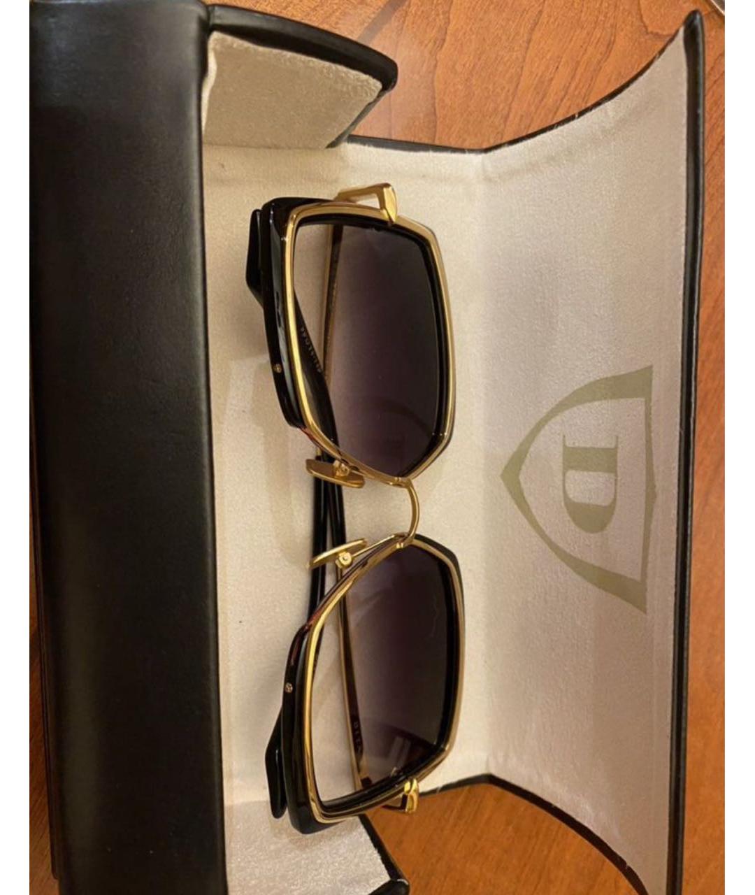 DITA Золотые металлические солнцезащитные очки, фото 4