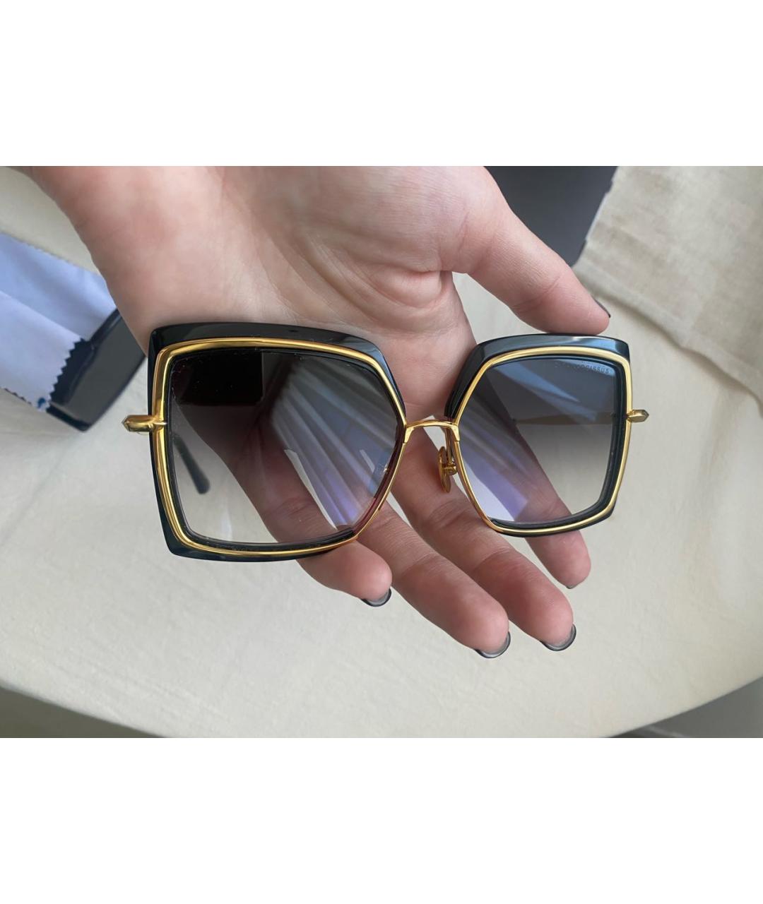 DITA Золотые металлические солнцезащитные очки, фото 5