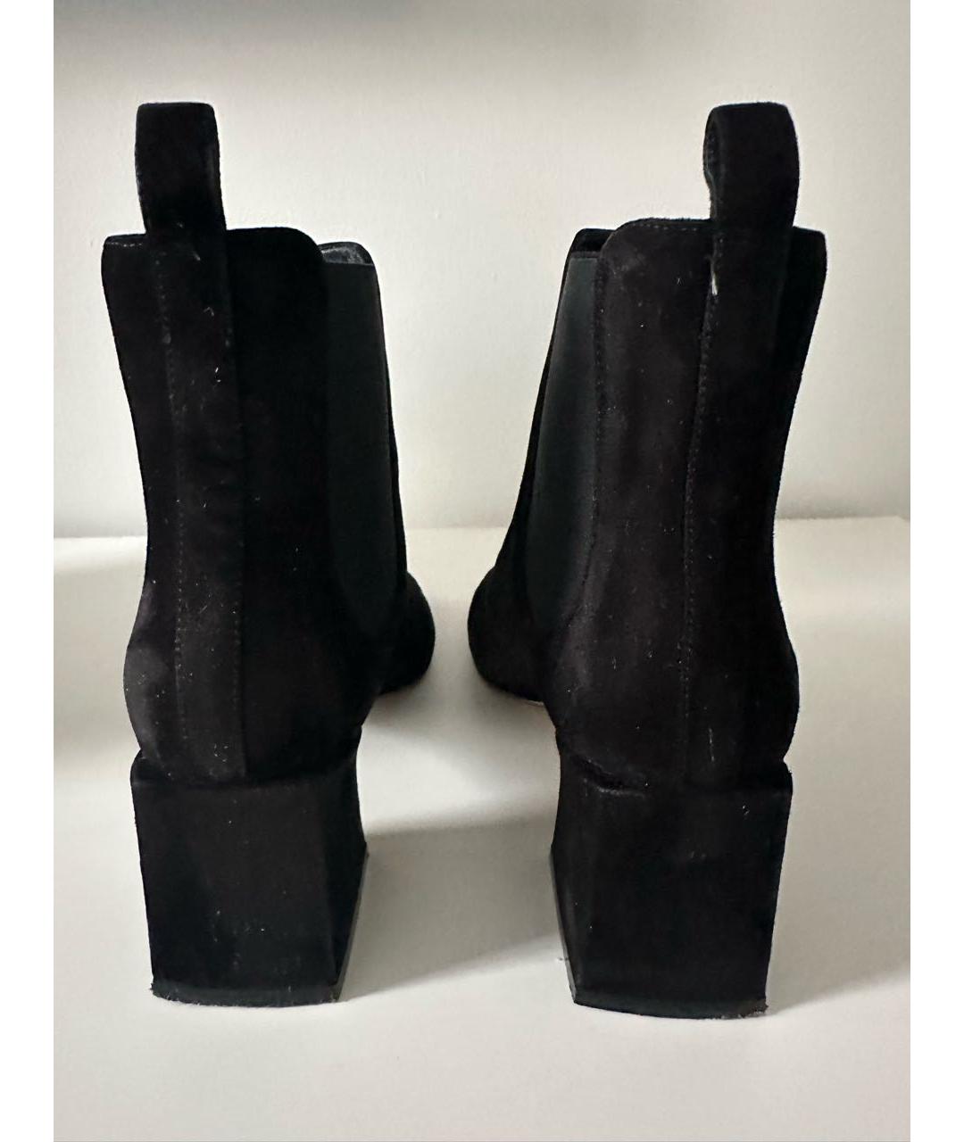 DOLCE&GABBANA Черные замшевые ботильоны, фото 3