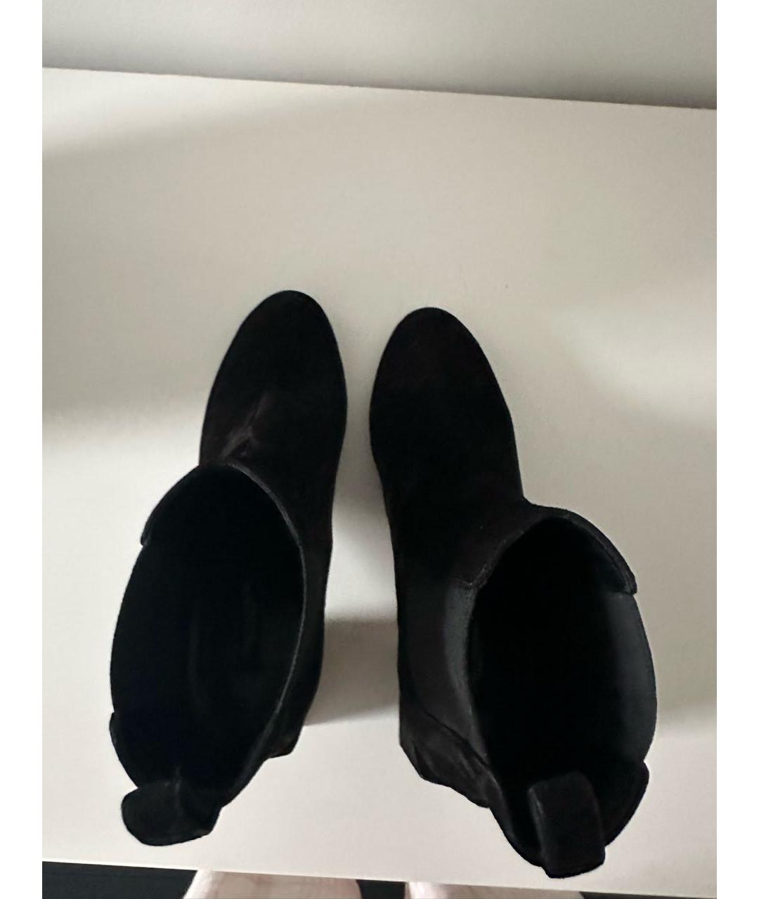 DOLCE&GABBANA Черные замшевые ботильоны, фото 4