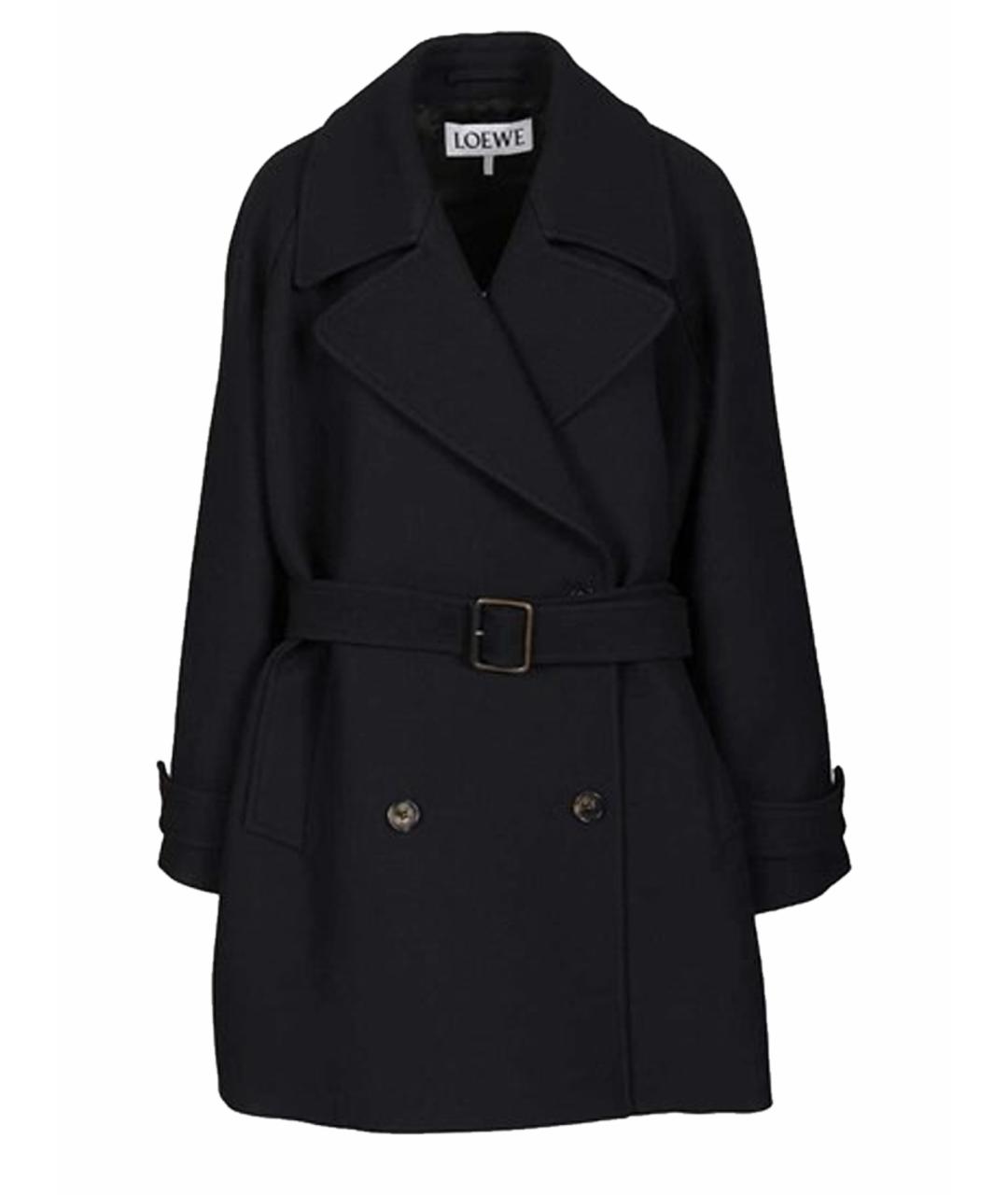 LOEWE Черное пальто, фото 3