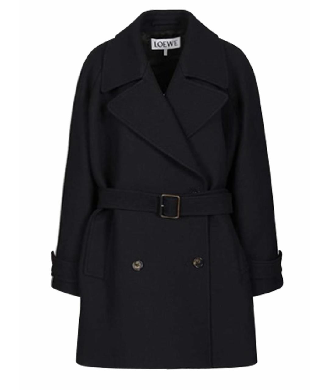LOEWE Черное пальто, фото 1