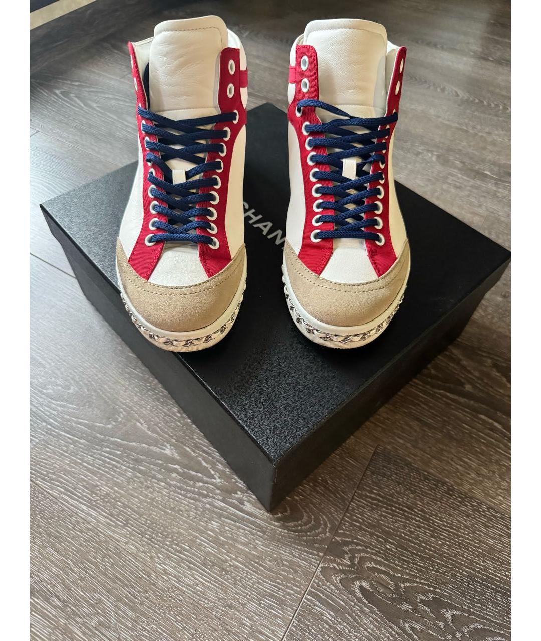 CHANEL Мульти кожаные кроссовки, фото 3