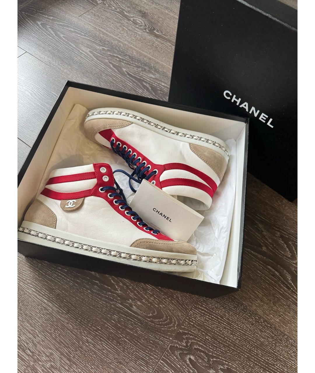 CHANEL Мульти кожаные кроссовки, фото 2