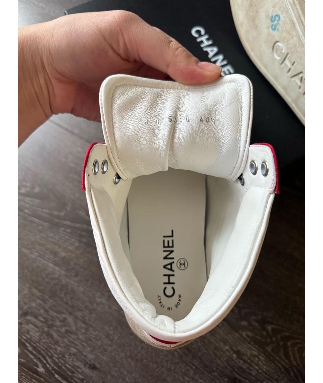 CHANEL Мульти кожаные кроссовки, фото 4