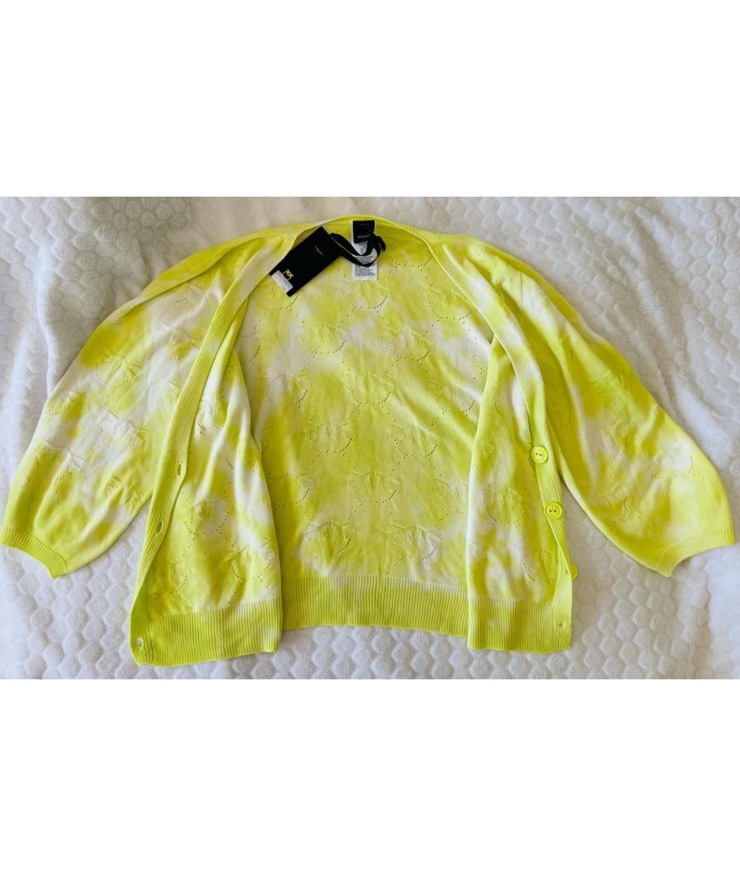 PINKO Салатовый вискозный кардиган, фото 6