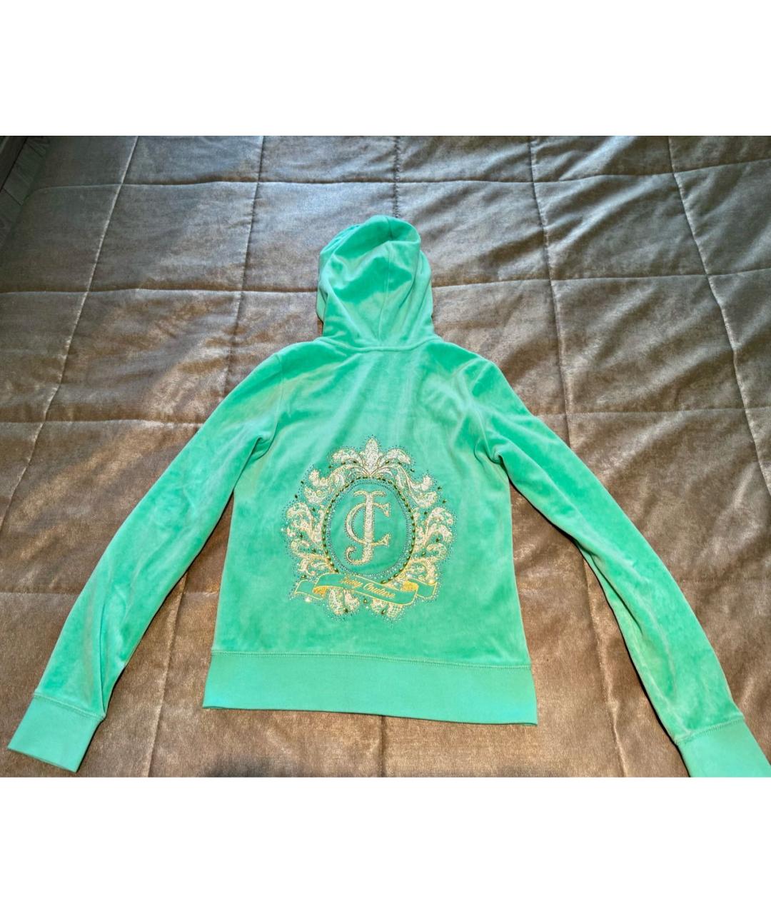 JUICY COUTURE Салатовый велюровый спортивные костюмы, фото 2